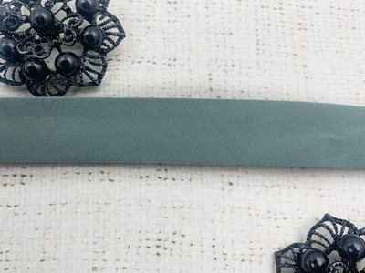 Косая бейка, ш. 2 см, серо-голубой