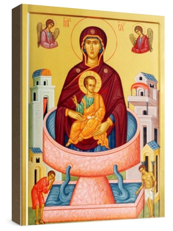 Живоносный источник (рукописная икона)