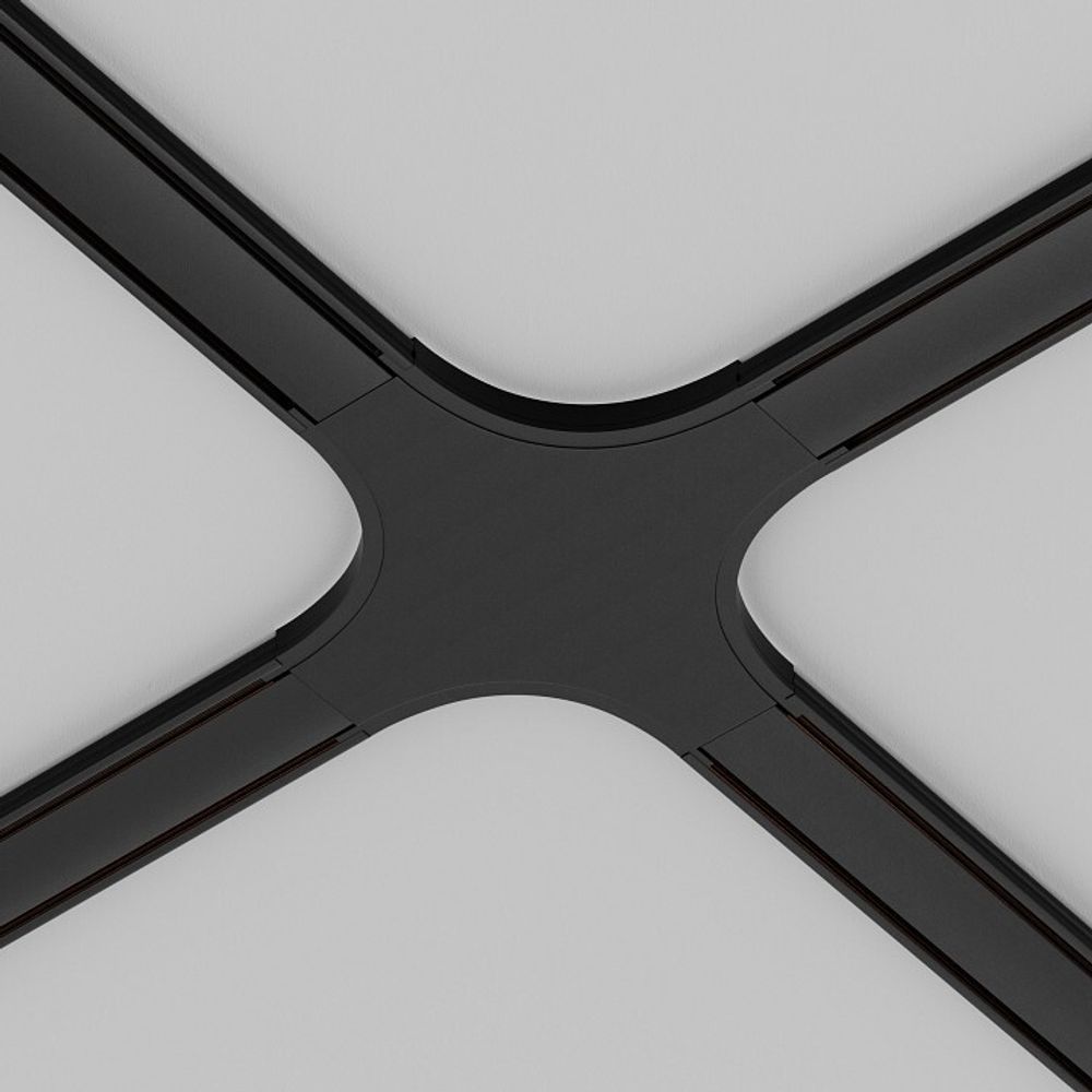 Соединитель X-образный для треков накладных Maytoni Accessories for tracks Radity TRA084CX-11B