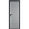 Алюминиевая дверь 12AG серая ночь остеклённая