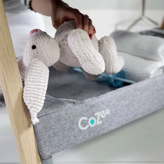 Колыбель приставная Tutti Bambini CoZee Оak and Сharcoal с колесами