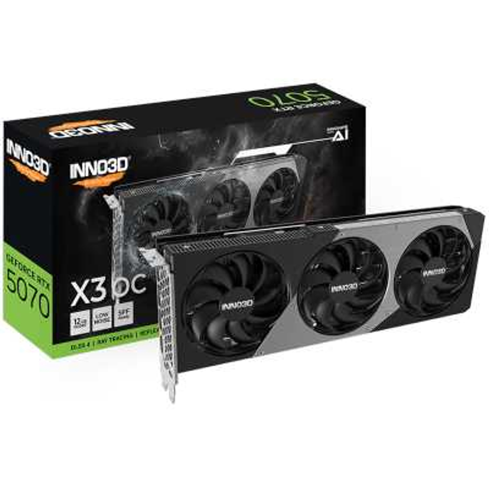 Видеокарта Inno3D nVidia GeForce RTX 5070 X3 OC 12Gb N50702-12D7X-195064L