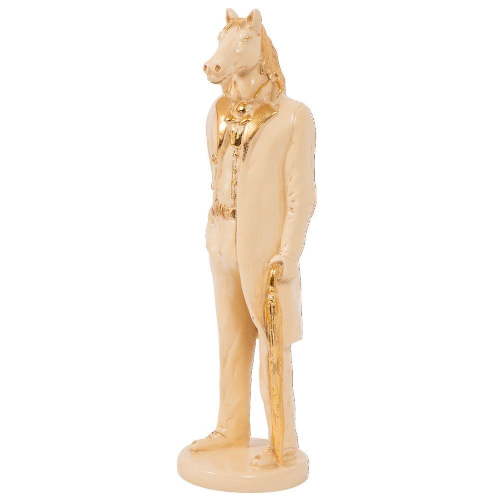 Скульптура Конь в пальто Айвори