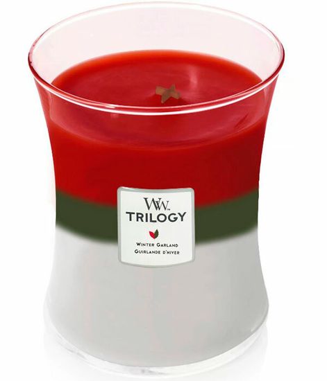 Зимняя гирлянда, ароматическая свеча, WoodWick