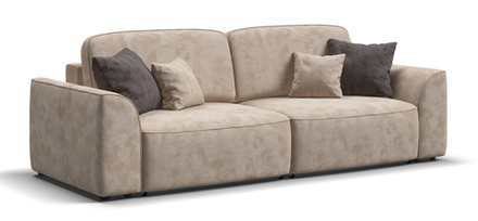 Диван KING велюр Alkantara пепел