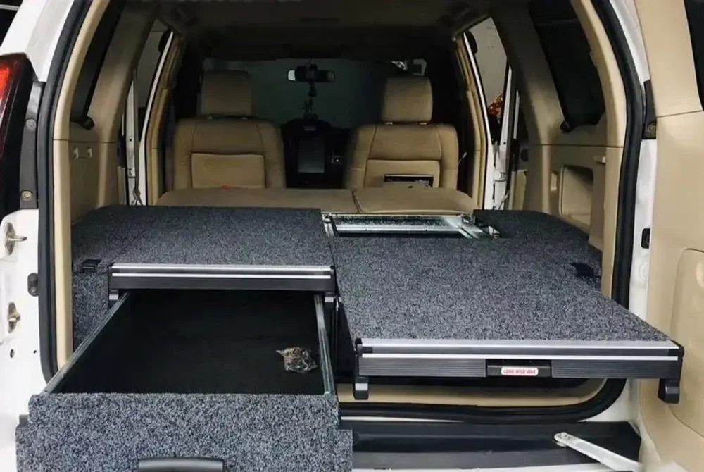 Системы выдвижных ящиков для кухни в Land Cruiser Prado 150 (LC 150) от Forza Performance Тойота Крузак Крузер
