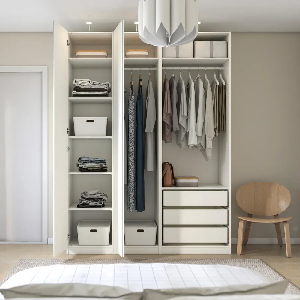 Гардероб - IKEA PAX/VIKANES/ ПАКС/ВИКАНЕС ИКЕА, 175x60x236 см, белый