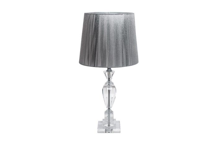 Лампа настольная хрустальная (серебряный плафон) Garda Decor X181617