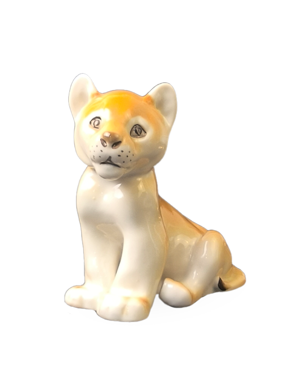 Фарфоровая статуэтка "Львенок", СССР, ЛФЗ, 1970 - 1990 гг.