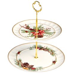 БЛЮДО ДВУХЪЯРУСНОЕ LEFARD "CELEBRATION" 19*23 СМ (КОР=24ШТ)