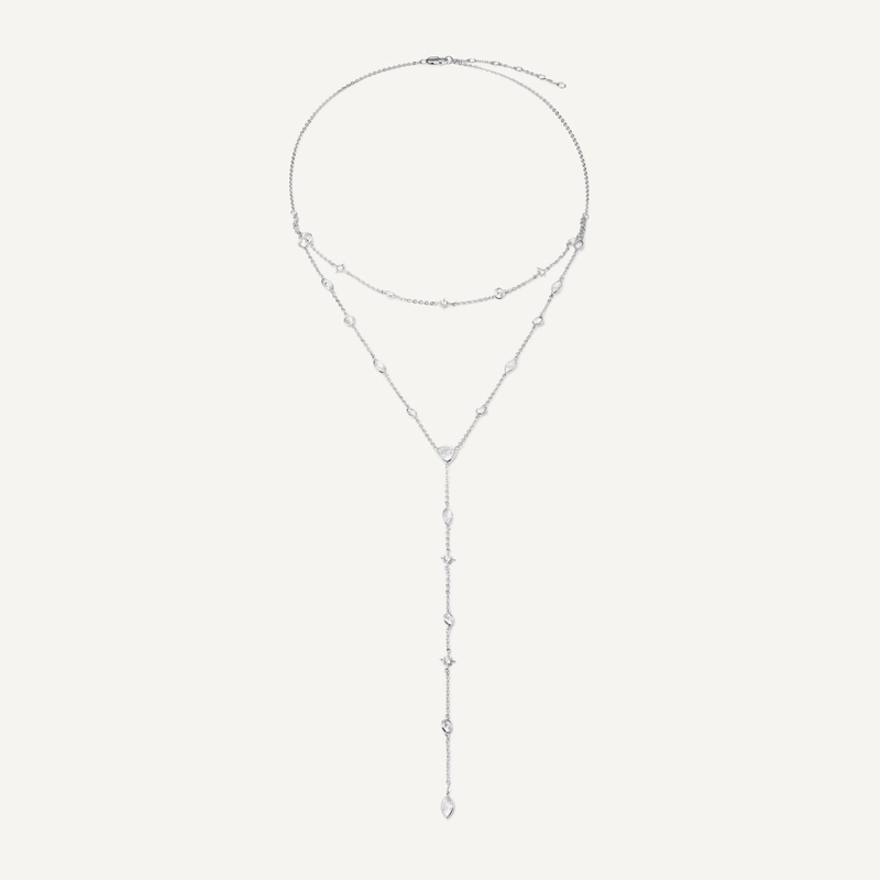 Многослойное колье Кристальные Капли