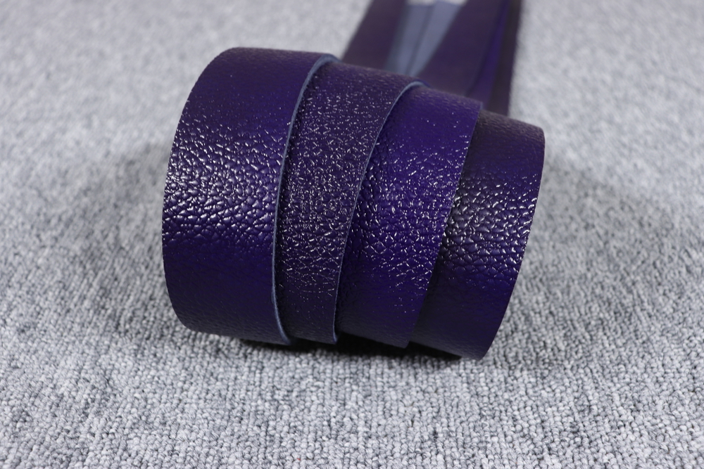 Ременная заготовка Ультрамарин Алмаз с лицевой отделкой 3,0-3,5