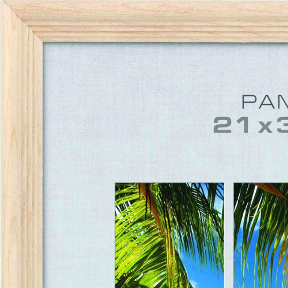 Фоторамка Image Art С18 21х30 деревянная из сосны, цвет натуральное дерево, вставка-прозрачный пластик | Image Art