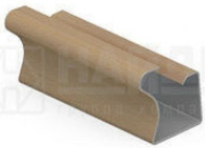 Профиль вертикальный под ДСП 10*2010 мм, Дуб