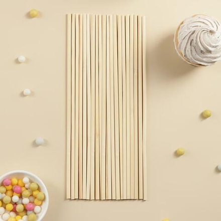 Набор палочек-дюбелей для кондитерских изделий  20 шт, длина 15 см, бамбук