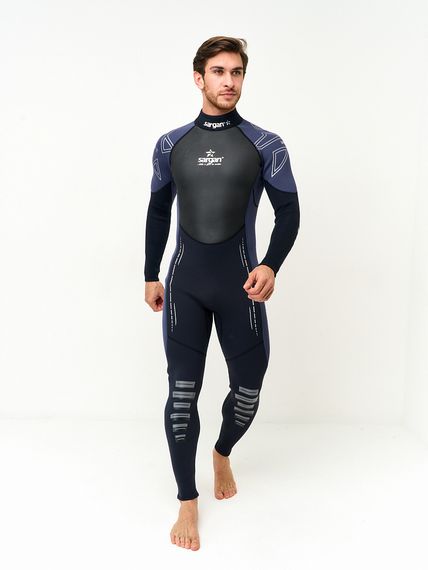 Гидрокостюм Sargan Nero 2.0 Long men 2 мм черный/темно-синий
