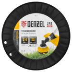 Леска для триммера двухкомпонентная витой квадрат, 2,4мм х 243м, на DIN катушке EXTRA CORD Denzel