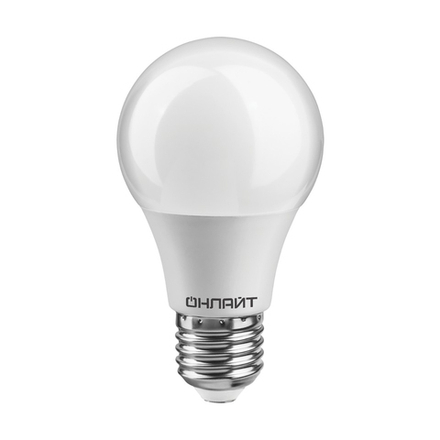 Лампа светодиодная LED Онлайт Promo, E27, A60, 15 Вт, 2700 K, теплый свет