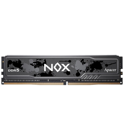 Apacer DDR5 16GB 6000MHz DIMM NOX Black Gaming Memory (PC5-48000) CL40 1.35V (Retail) 2048*8 Heat Sink (Retail) 3 years (AH5U16G60C512MBAA-1)