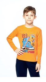 Лонгслив для мальчиков 2-5 лет (ВАЙТ КОТТОН)