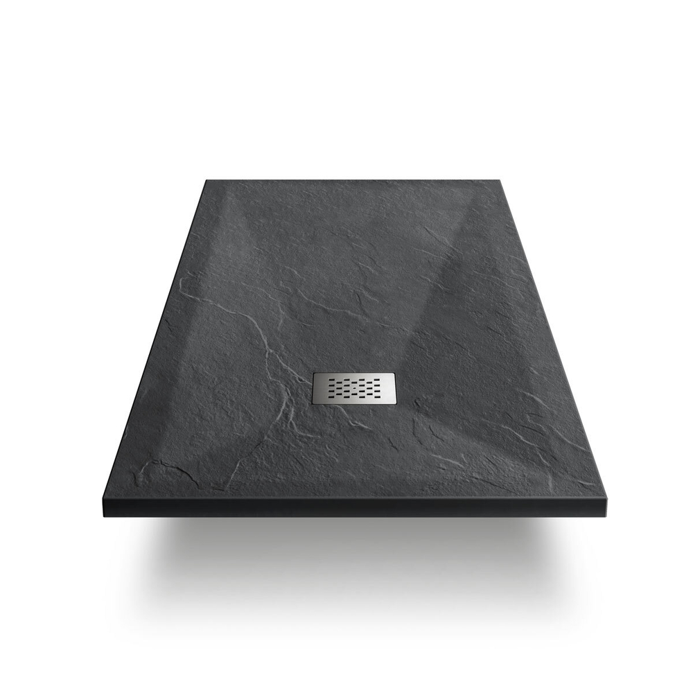 Поддон для душа из искусственного камня VST-4SR8012A, 1200*800*25, антрацит