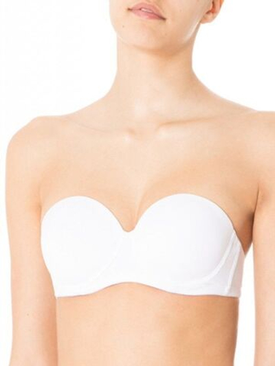 Бюстгальтер без бретелей с формованной чашкой (Размер: 2B) (Цвет: белый)