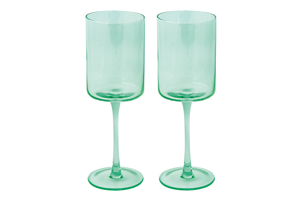 Набор бокалов для вина 2шт 380мл Easy Life Rainbow зеленый