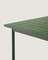 Уличный стол Maurina из оцинкованной стали зелёного цвета с зелёной керамической плиткой 182 x 91 см