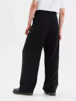 Брюки FOS Широкие из вискозы Черные