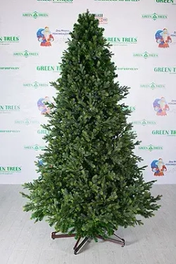 Интерьерная искусственная елка Сказочная Премиум 3 м., ствольная, Литая хвоя+ПВХ, Green Trees (GT3SK)