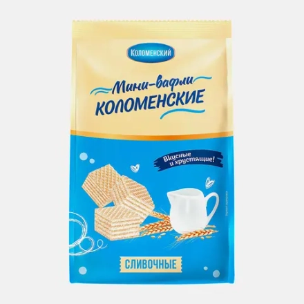 Мини-вафли Коломенские Сливочные 200г