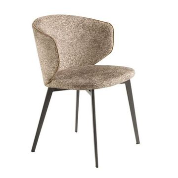 Стул 4240 с обивкой из коричневой мраморной ткани