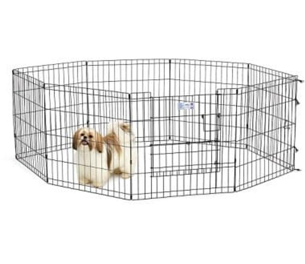 Midwest вольер Life Stages 8 панелей 61х61h см со сплит-дверью черный Midwest вольер Life Stages 8 панелей 61х61h см со сплит-дверью черный