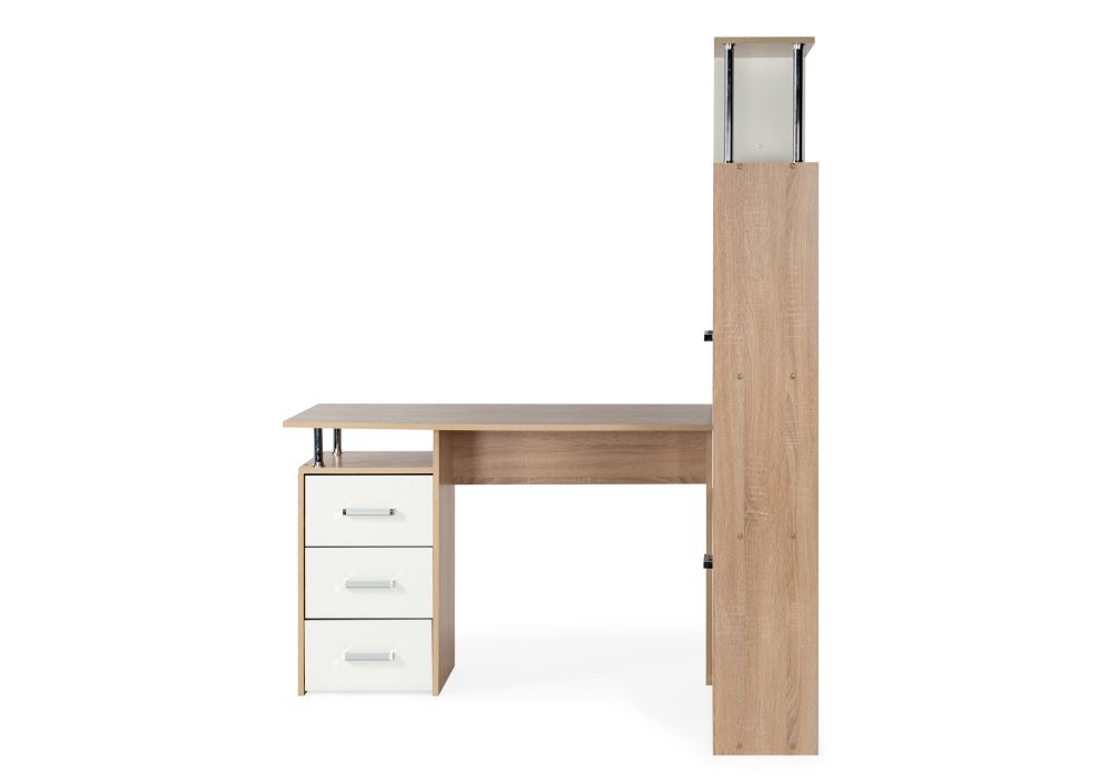 Компьютерный стол КС15 правый 142,7х130х175,2 дуб сонома