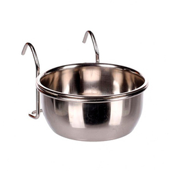 Flamingo Миска с держателем для клетки AVARO HOOK INOX 12см, 580мл