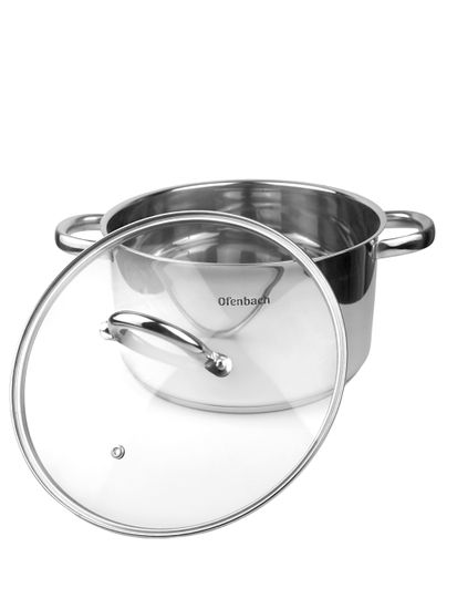 Кастрюля 5,5 л. из нержавеющей стали Ofenbach NB 100527 с крышкой