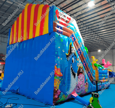Коммерческий надувной батут "Полундра" 9*6*7 м
