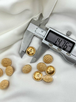 Пуговицы теплое Золото Перфорированные