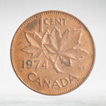 Canada, 1 Cent, 1974 – Elizabeth II (Second Portrait), XF