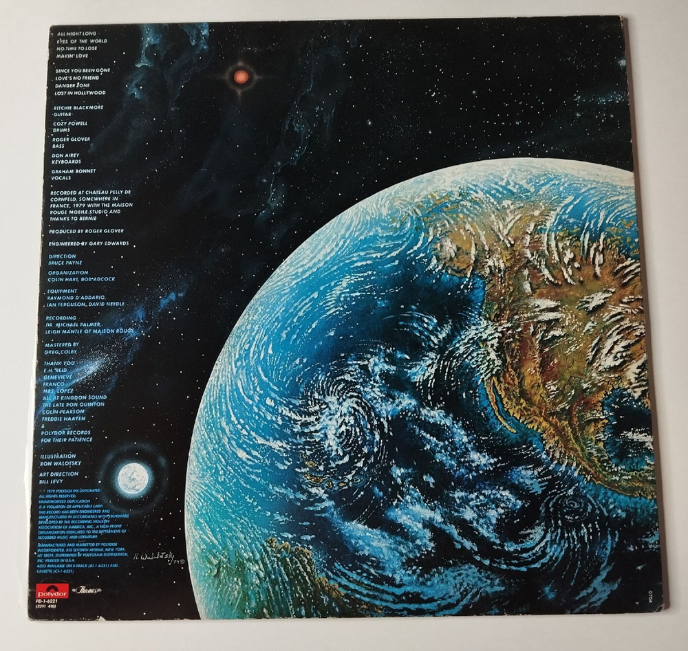 Винтажная виниловая пластинка LP Rainbow Down To Earth (USA 1979) Lost In Hollywood