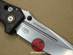 Нож Benchmade Mini Adamas - рукоять мраморный карбон, клинок стоунвош BM273FE-2BK