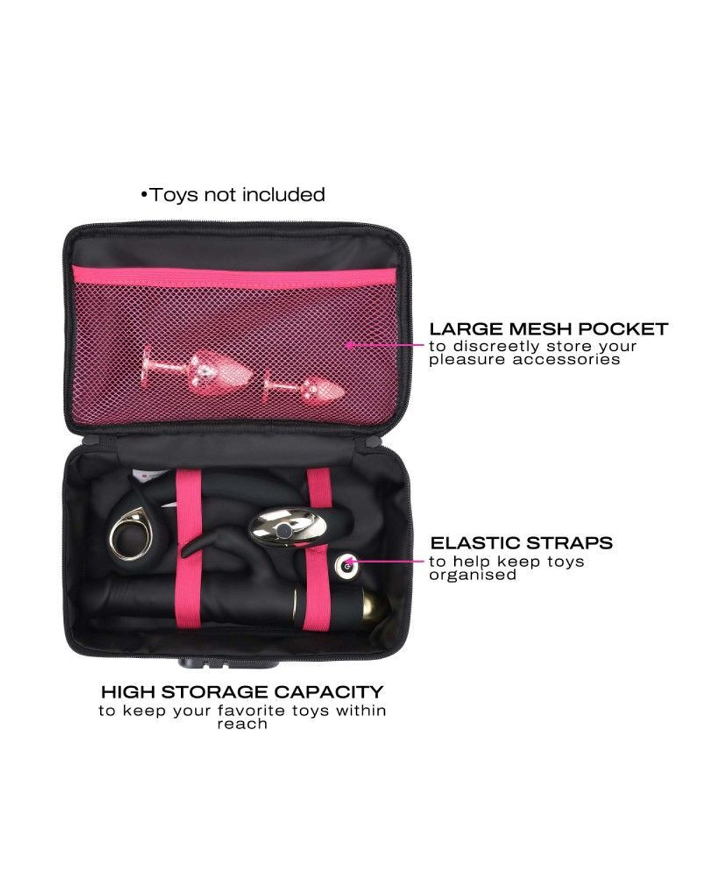 Сумочка для хранения игрушек Discreet Box (Цвет: черный)
