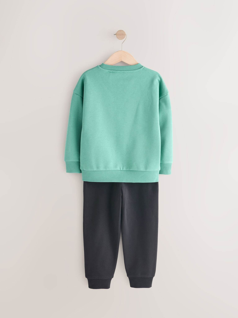 Толстовка и джоггеры в комплекте для мальчика Next E43-665, Мятный, Черный