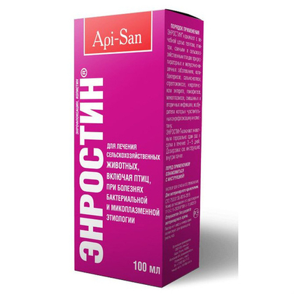 ЭНРОСТИН Антибактериальный препарат для с/х животных и птиц (оральный), 100 мл