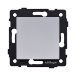 Выключатель 1-клавишный 10А/250В, серый Kollinger REA-S-001GY для Aspekt, Eleganz, Reflex