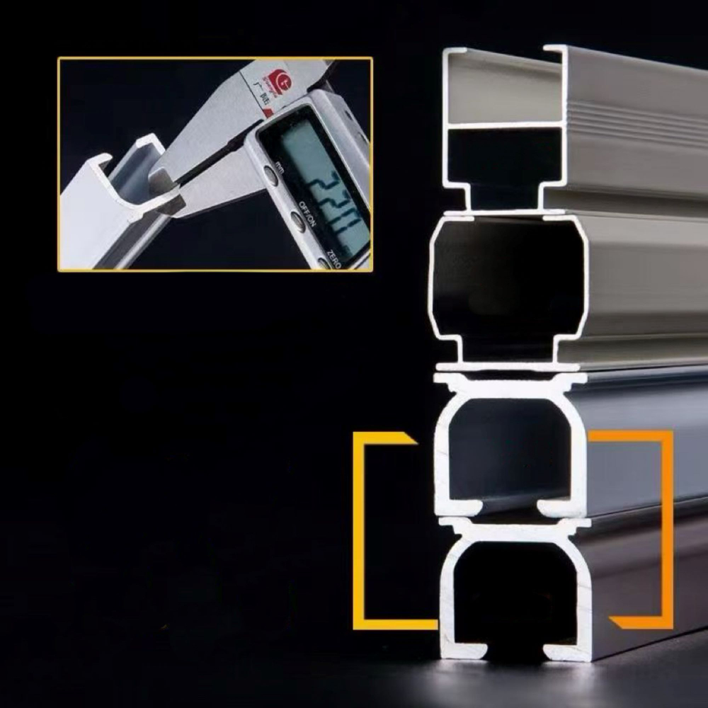 Тихий алюминиевый карниз для штор с бегунками, потолочный/настенный