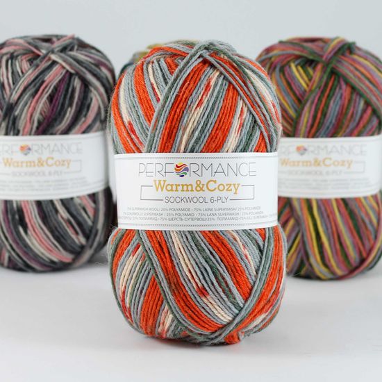 Пряжа Warm & Cozy 6-ply PERFORMANCE (75% шерсть супервош, 25% полиамид)