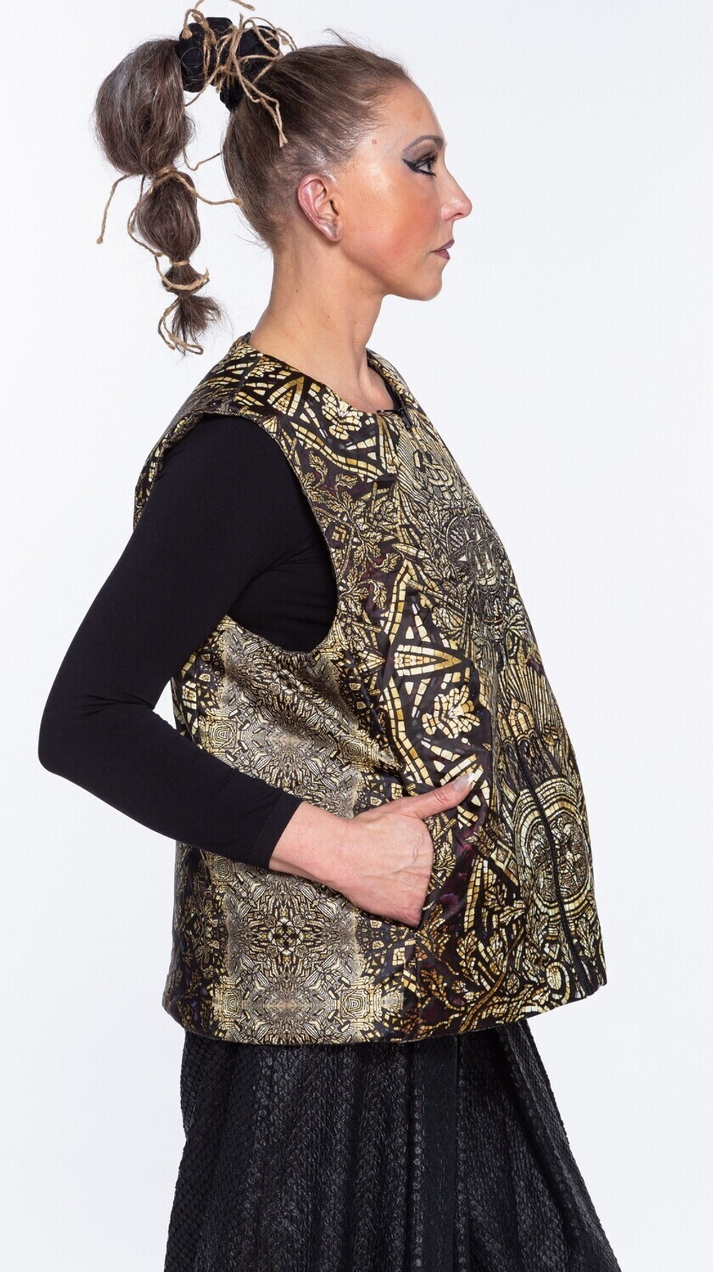 Двусторонний жилет "Три Империи", по мотивам мозаики «Русское оружие»