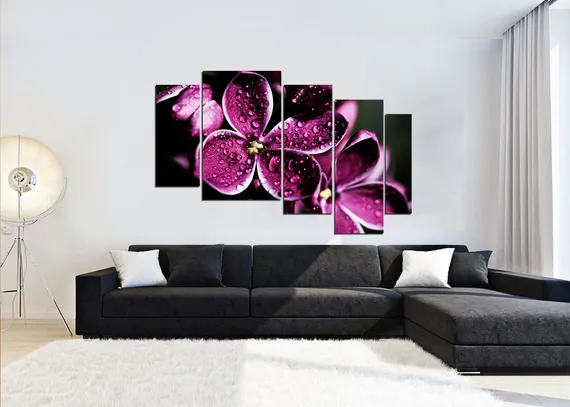 Модульная картина "Капля росы"