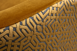 Кресло вращающееся велюровое 76х76х76см Garda Decor бронзовое